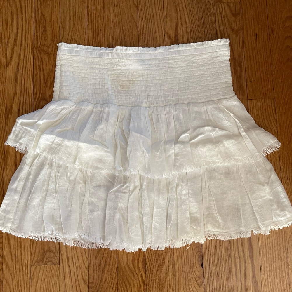 Aerie fringe mini skirt